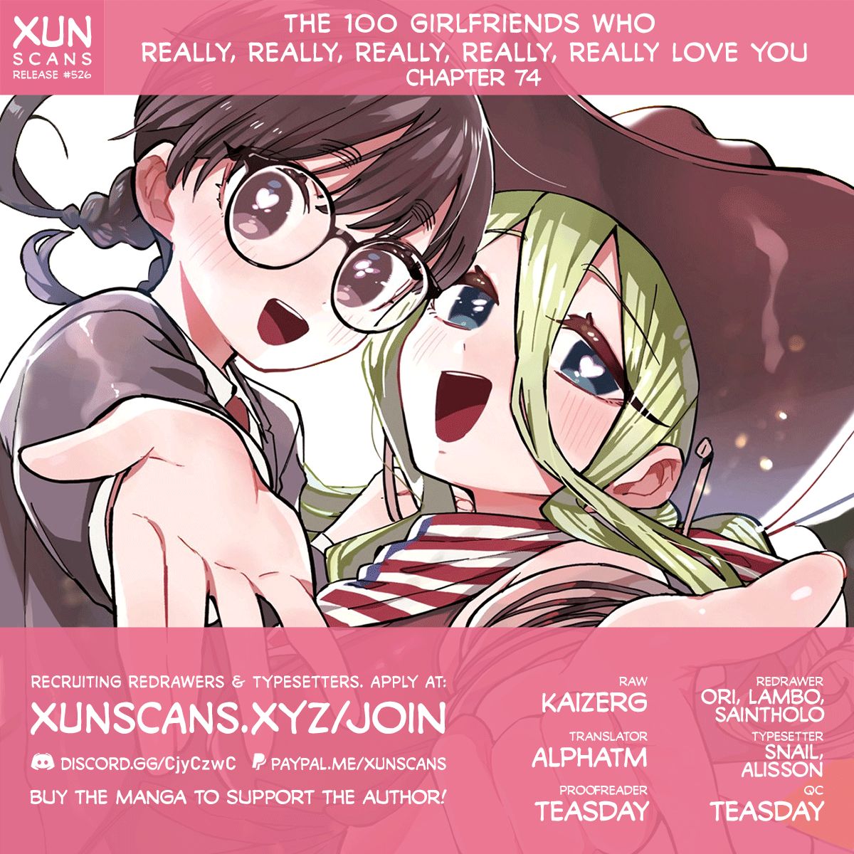 The 100 Girlfriends Who Really, Really, Really, Really, Really Love You - Chapter 74 Page 1