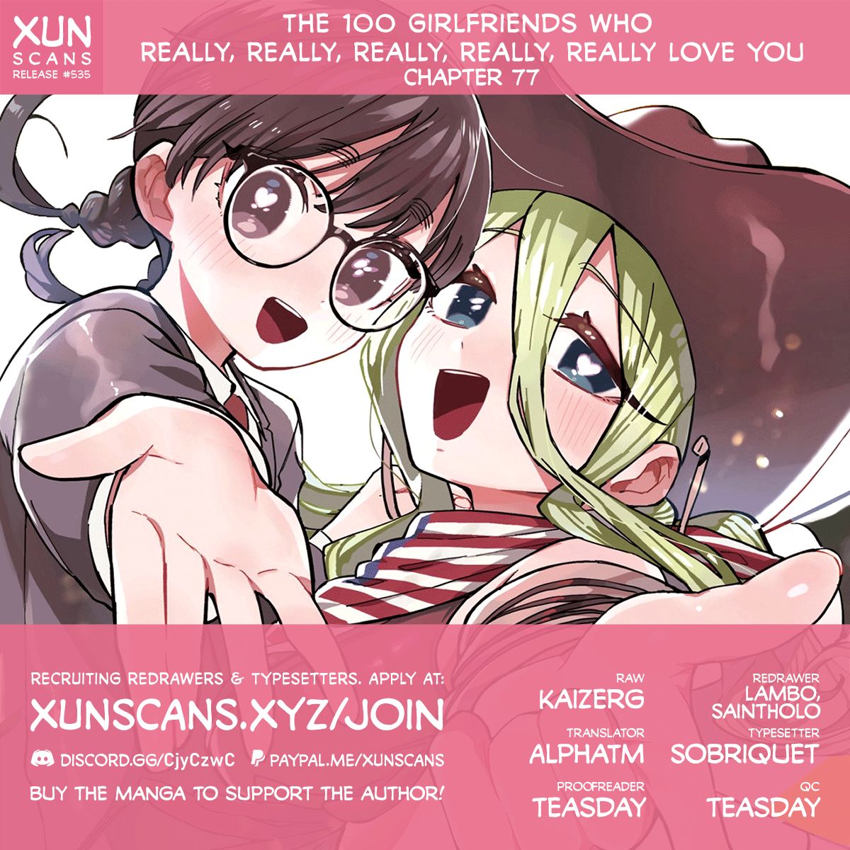 The 100 Girlfriends Who Really, Really, Really, Really, Really Love You - Chapter 77 Page 1